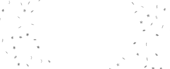 Silver stars border 3d