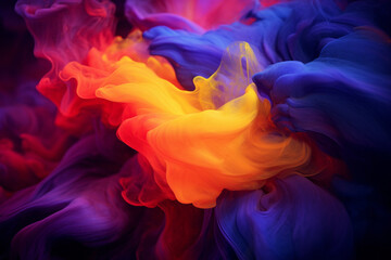 Splash of color paint, Colorful ink explosion background.