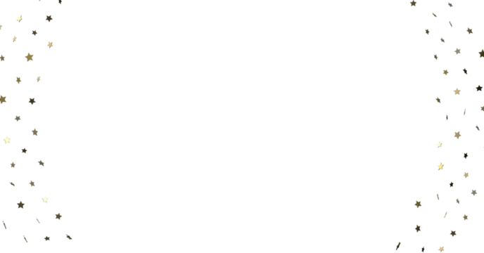 Twinkling Christmas Descent: Striking 3D Illustration Showcasing Falling Festive Twinkling Stars