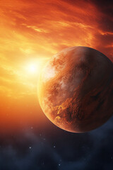 Venus planet, generative ai image
