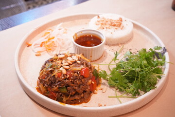 Stirred Beef with Lemongrass - 牛肉のレモングラス炒め