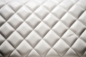 White rhombic stitching design. Texture surface. Generate Ai