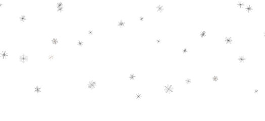 Gentle Snow Drift: Mind-Blowing 3D Illustration of Falling Holiday Snowflakes