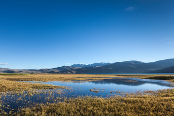 Tso Moriri lake in Himalayas, Ladakh, India