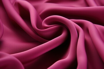Obraz premium a piece of fabric lies in beautiful waves. layers of french terry pink amaranth textile.