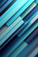 Obraz premium blue geometric shapes. material design concept