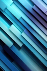 Obraz premium blue geometric shapes. material design concept