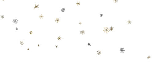 Obraz na płótnie Canvas Magical Snowfall: Brilliant 3D Illustration Showcasing Descending Christmas Snowflakes