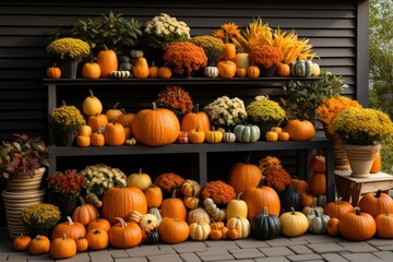 Fall Harvest Porch Decor
