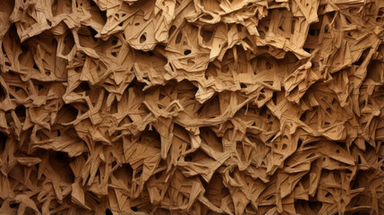 A hard, brittle background of a chipboard material