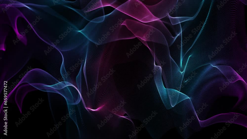 Aufkleber dynamic colorful abstract wave background