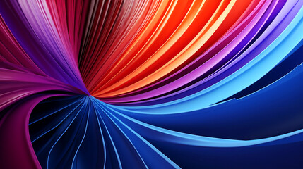 Naklejka premium Abstract background with colored wavy lines. Art for conveying complex symbolic and allegorical ideas and concepts. Banner.