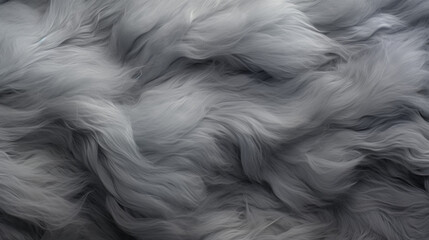 A wispy, fuzzy wool texture with touches of gray - obrazy, fototapety, plakaty