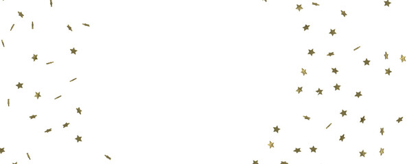 XMAS stars. Confetti celebration, Falling golden abstract decoration for party, birthday celebrate,