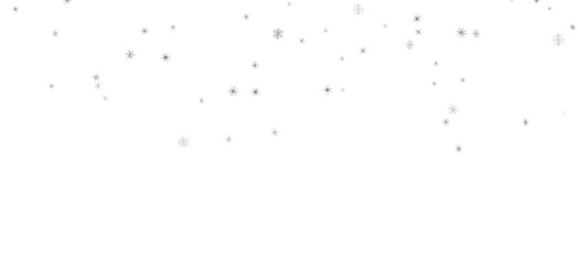 Snowflake Ballet: Exquisite 3D Illustration of Descending Festive Snowflakes in Motion