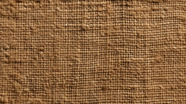 A coarse, bumpy background of a burlap sack