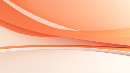 Orange color wavy background for product, business presentation, mockup template abstraction, backdrop
