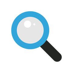 cartoon search icon vector illustration