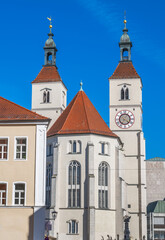 Fototapeta na wymiar Neupfarrkirche church in Regensburg