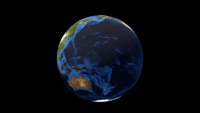 Earth in space || Earth 360 view || moving , rotating earth 