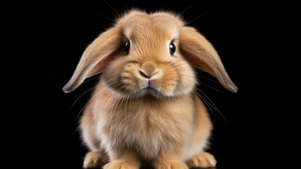 Fototapeta premium Sweet Rabbit on Isolated Background