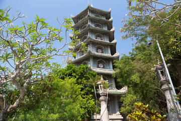 Vietnam View of Hue City on a cloudy spring day