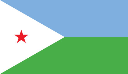 FLAG OF DJIBOUTI