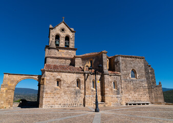 Fototapeta na wymiar Frias church San Vicente in Burgos province Castile and Leon Spain 