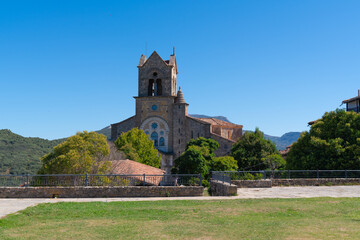 Frias church San Vicente in Burgos province Castile and Leon Spain     