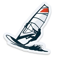 windsurfer sticker