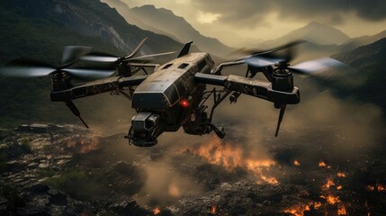Combat FPV drone