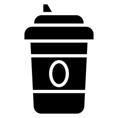 Solid Coffee cup icon