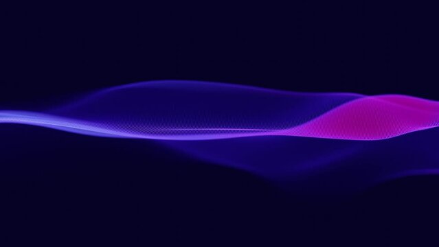 abstract digital cyber mesh background with waves
