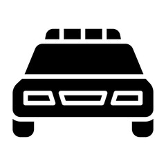 Solid Police car icon