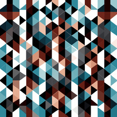 Seamless geometric pattern. Abstract background with triangles. Vector illustration. Generative AI