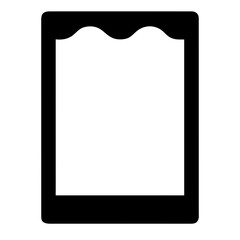 Blank photo frame isolated on a white background. Vector illustration. AI Generated