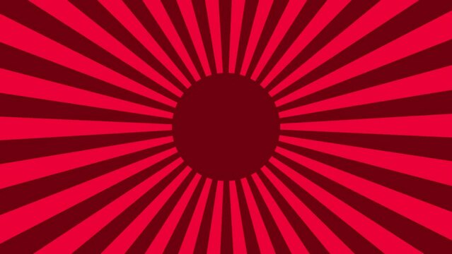 Comic background animation, vintage pop art background, with animated radial rays and dots pattern. Motion graphics and digital composition	