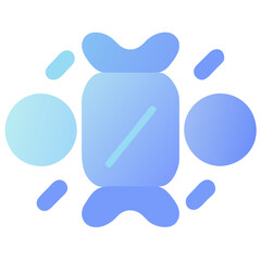 Vector illustration of a blue turtle on a white background. Flat design. Generative AI