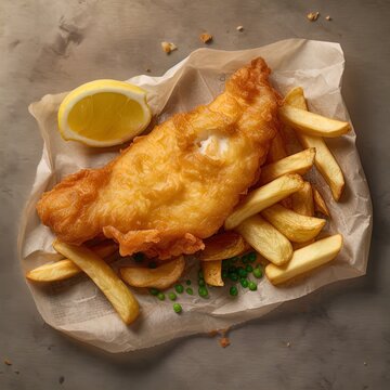 Ryba z frytkami, fish and chips