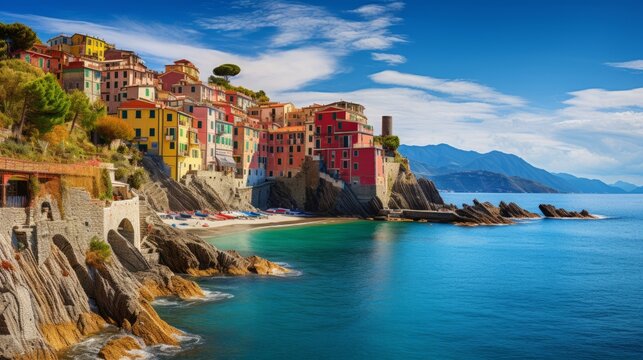 cinque terre country ai generated