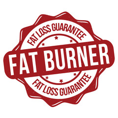 Fat burner grunge rubber stamp