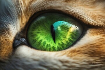 close up of cat eyes - obrazy, fototapety, plakaty