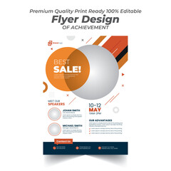 Fototapeta na wymiar Creative Marketing Strategy Modern Flyer Design Template 