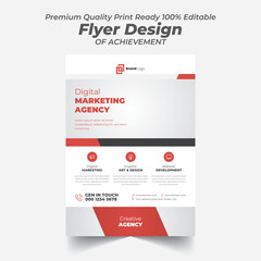 Creative Marketing Strategy Modern Flyer Design Template 