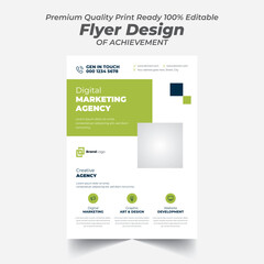 Creative Marketing Strategy Modern Flyer Design Template 