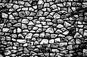Rustic cracked vector texture with many cracks and scratches. Abstract background. Broken and damaged surface. Aged backdrop. Vector graphic illustration with transparent white. EPS10.