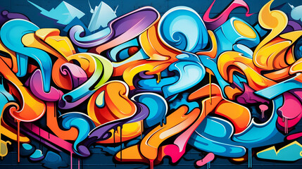 Graffiti wall abstract background. Idea for artistic pop art background backdrop