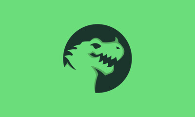 green t- rex monster