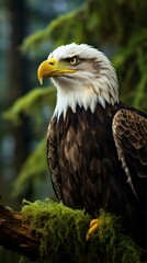Obraz premium a bald eagle on a tree