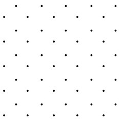 Polka dot seamless pattern on white background. Vector illustration